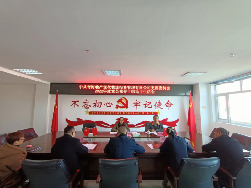 中共青海热博RB88现代物流投资管理有限公司支部委员会召开2022年度党员领导干部民主生活会