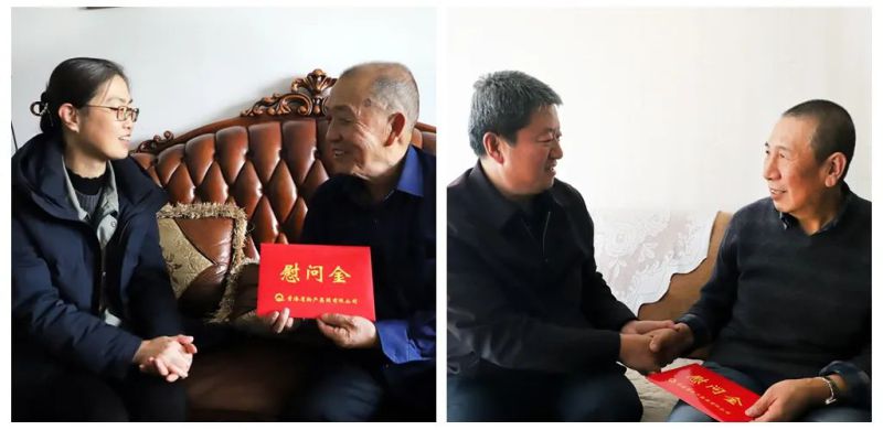 省热博RB88集团春节前夕慰问老党员老劳模和困难党员代表