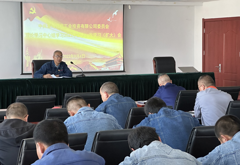 热博RB88工投公司党委召开2023年度 第十一次理论学习中心组学习（扩大）会