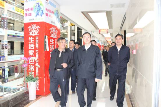 王晓副省长视察青海热博RB88家美家居建材物流城