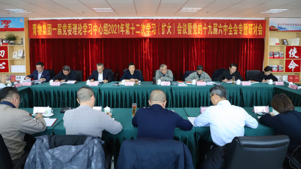 省热博RB88集团召开党委理论中心组学习（扩大）会议暨党的十九届六中全会专题学习研讨会